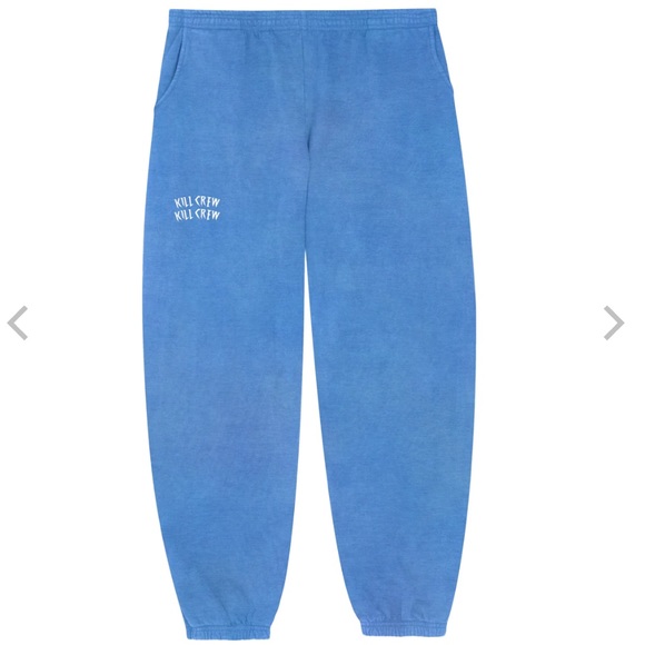 KILL CREW LUX ACID WASH SWEATPANTS - Blue S UNISEX - Picture 4 of 8